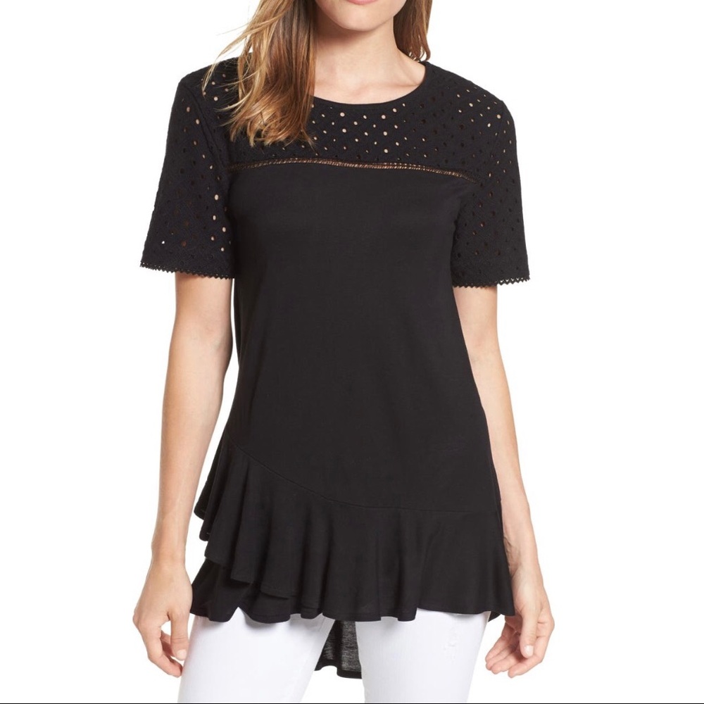 Halogen Ruffle Hem Top